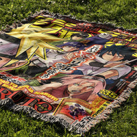 SCARS OF THE LEAF WOVEN BLANKET TAPESTRY
