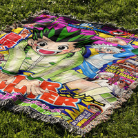 FRIENDS THROUGH FURY WOVEN BLANKET TAPESTRY