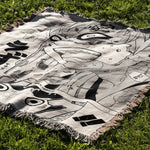 DESERT DEMON WOVEN BLANKET TAPESTRY