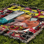 CHAINED HEARTBEAT WOVEN BLANKET TAPESTRY