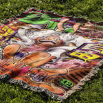 WARRIOR OF THE DAWN WOVEN BLANKET TAPESTRY