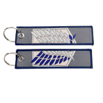 Attack On Titan Embroidered Keychains