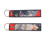 Black Clover Embroidered Keychains