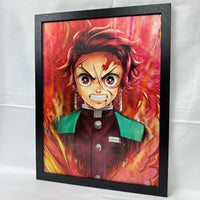 SEKIRO FLAME 3D FRAME POSTER