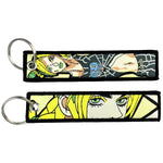 JoJo's Bizarre Embroidered Keychains