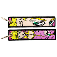 JoJo's Bizarre Embroidered Keychains