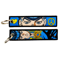 JoJo's Bizarre Embroidered Keychains