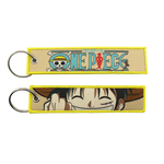 One Piece Embroidered Keychains