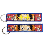 One Piece Embroidered Keychains