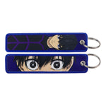 Blue Lock Embroidered Keychains
