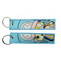 One Piece Embroidered Keychains