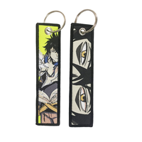 Black Clover Embroidered Keychains