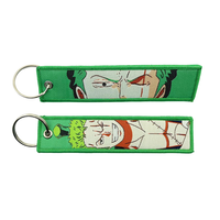 One Piece Embroidered Keychains