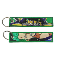 One Piece Embroidered Keychains