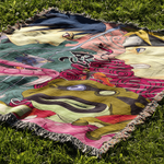 BROTHERS IN WAR WOVEN BLANKET TAPESTRY