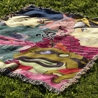 BROTHERS IN WAR WOVEN BLANKET TAPESTRY