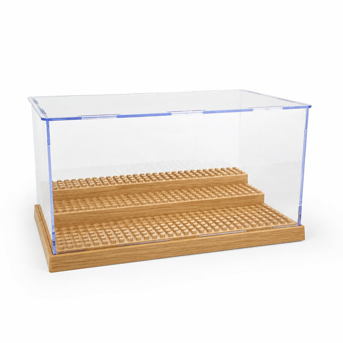 Deluxe Stadium Display Case, wood base