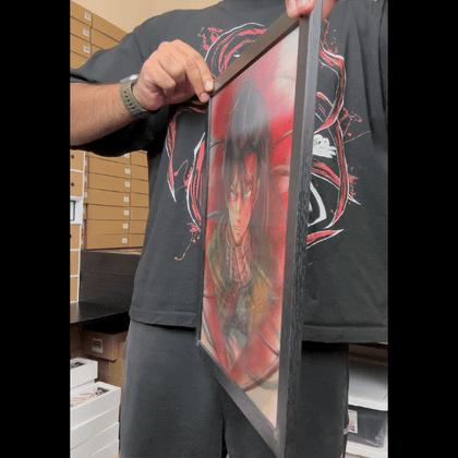 HUMANITY'S STRONGEST SOLDIER 3D FRAME POSTER