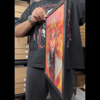 SEKIRO FLAME 3D FRAME POSTER