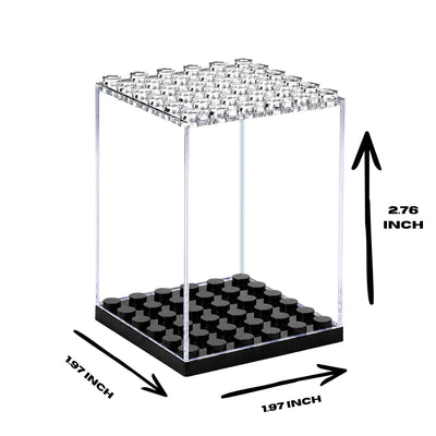 Collector Display Case — minifigure display angle