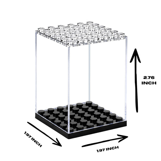 Collector Display Case — minifigure display angle