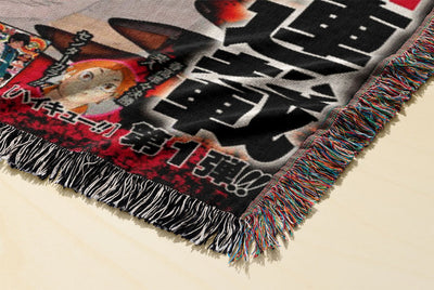 CHAINED HEARTBEAT WOVEN BLANKET TAPESTRY - Image 2