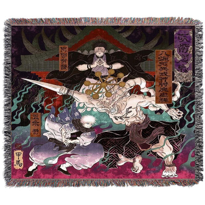 SHINJUKU SHOWDOWN WOVEN BLANKET TAPESTRY
