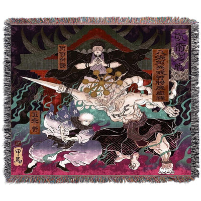 DIVINE RADIANCE WOVEN BLANKET TAPESTRY — Jujutsu Kaisen — Tapestry
