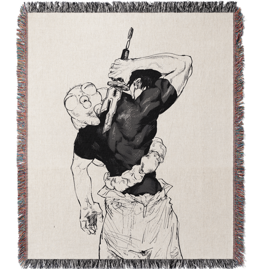 GHOST OF THE ZENIN WOVEN BLANKET TAPESTRY