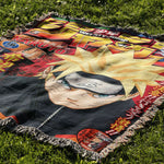 FLAMES OF WILL WOVEN BLANKET TAPESTRY