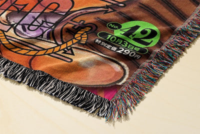 WARRIOR OF THE DAWN WOVEN BLANKET TAPESTRY - Image 2