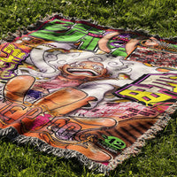 WARRIOR OF THE DAWN WOVEN BLANKET TAPESTRY