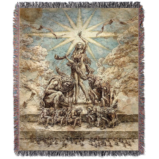 RUMBLING DAWN WOVEN BLANKET TAPESTRY