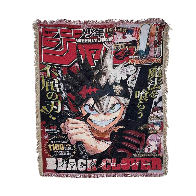CLOVER KINGDOM WOVEN BLANKET TAPESTRY - STAR KAGUNE