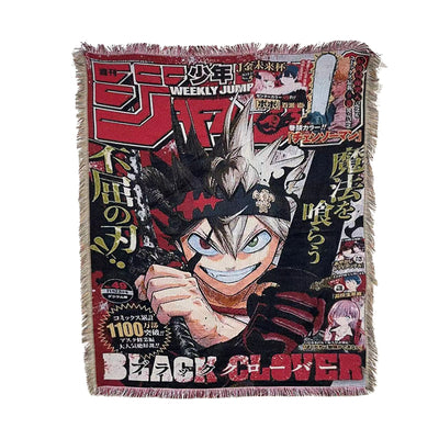 CLOVER KINGDOM WOVEN BLANKET TAPESTRY - STAR KAGUNE