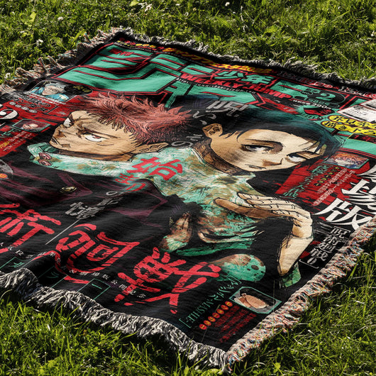 TWIN SCARS WOVEN BLANKET TAPESTRY - Image 3