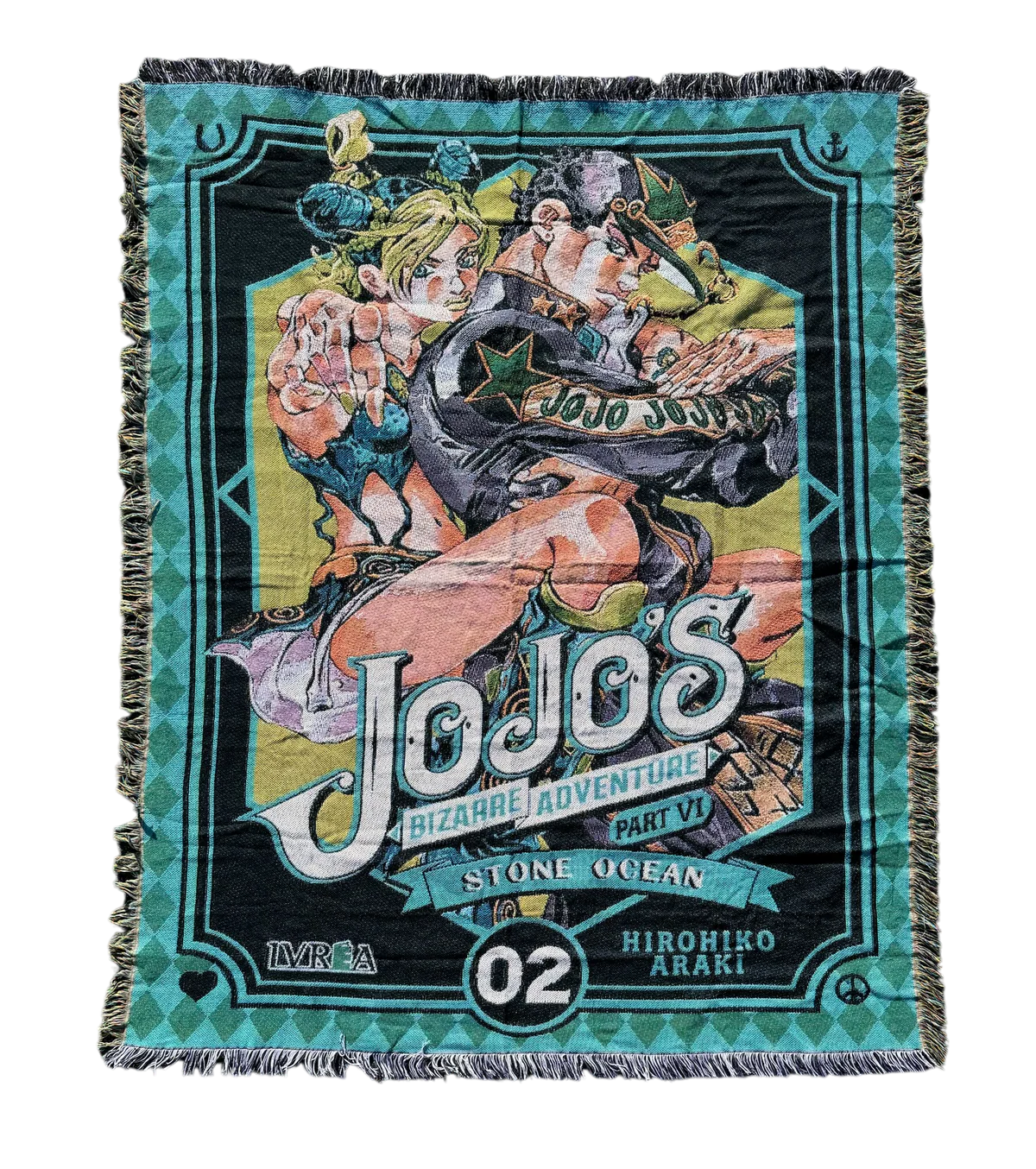 STONE OCEAN WOVEN BLANKET TAPESTRY - STAR KAGUNE