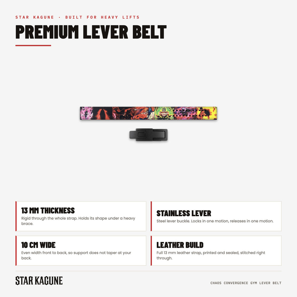 Chaos Convergence Gym Lever Belt specifications