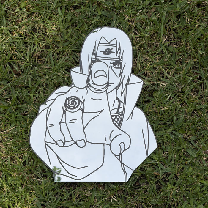 Crow Of The Leaf Mirror, Naruto wall mirror, laid flat