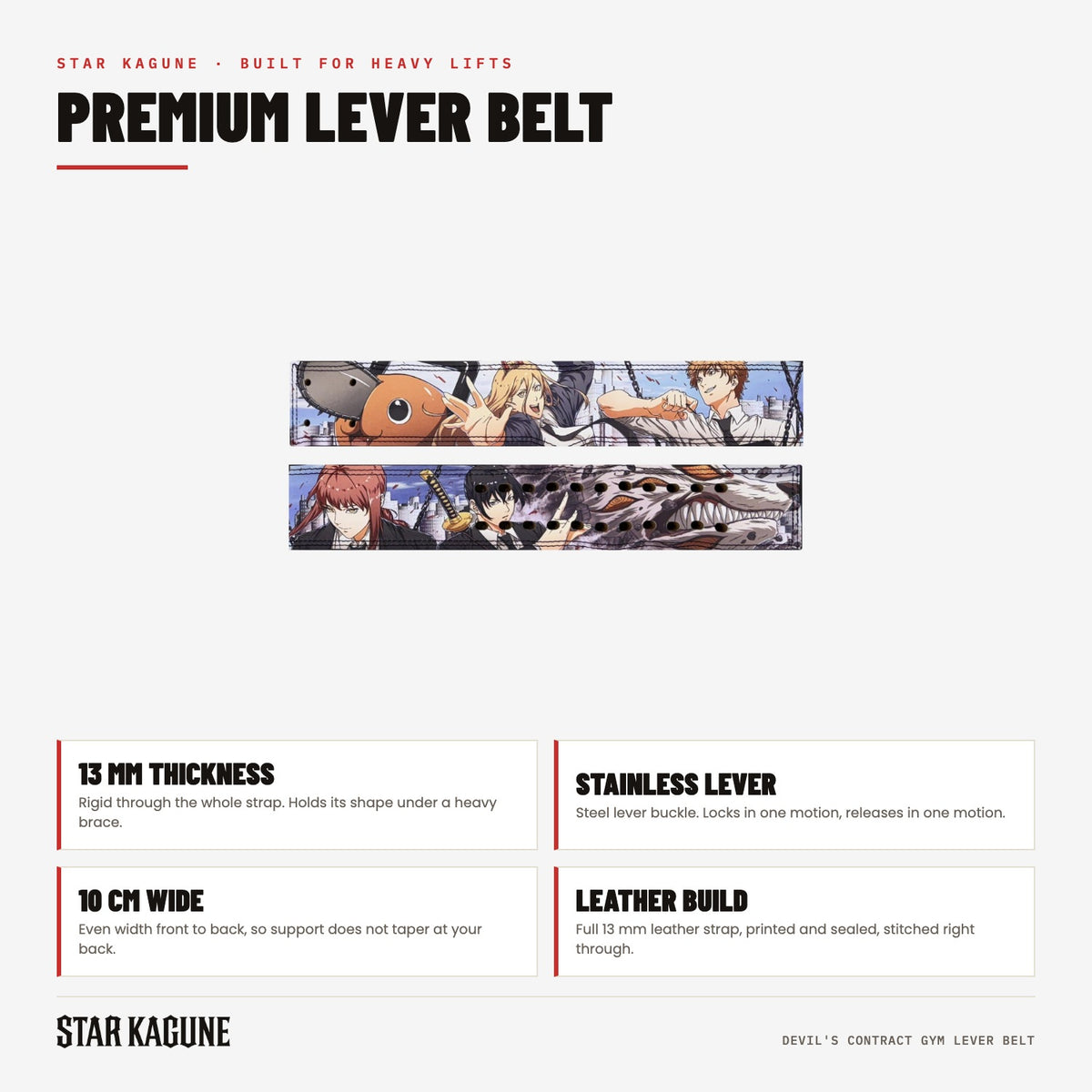 Devil's Contract Gym Lever Belt specifications