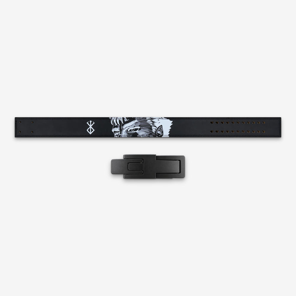 Eclipse Fury Gym Lever Belt laid flat with its lever buckle