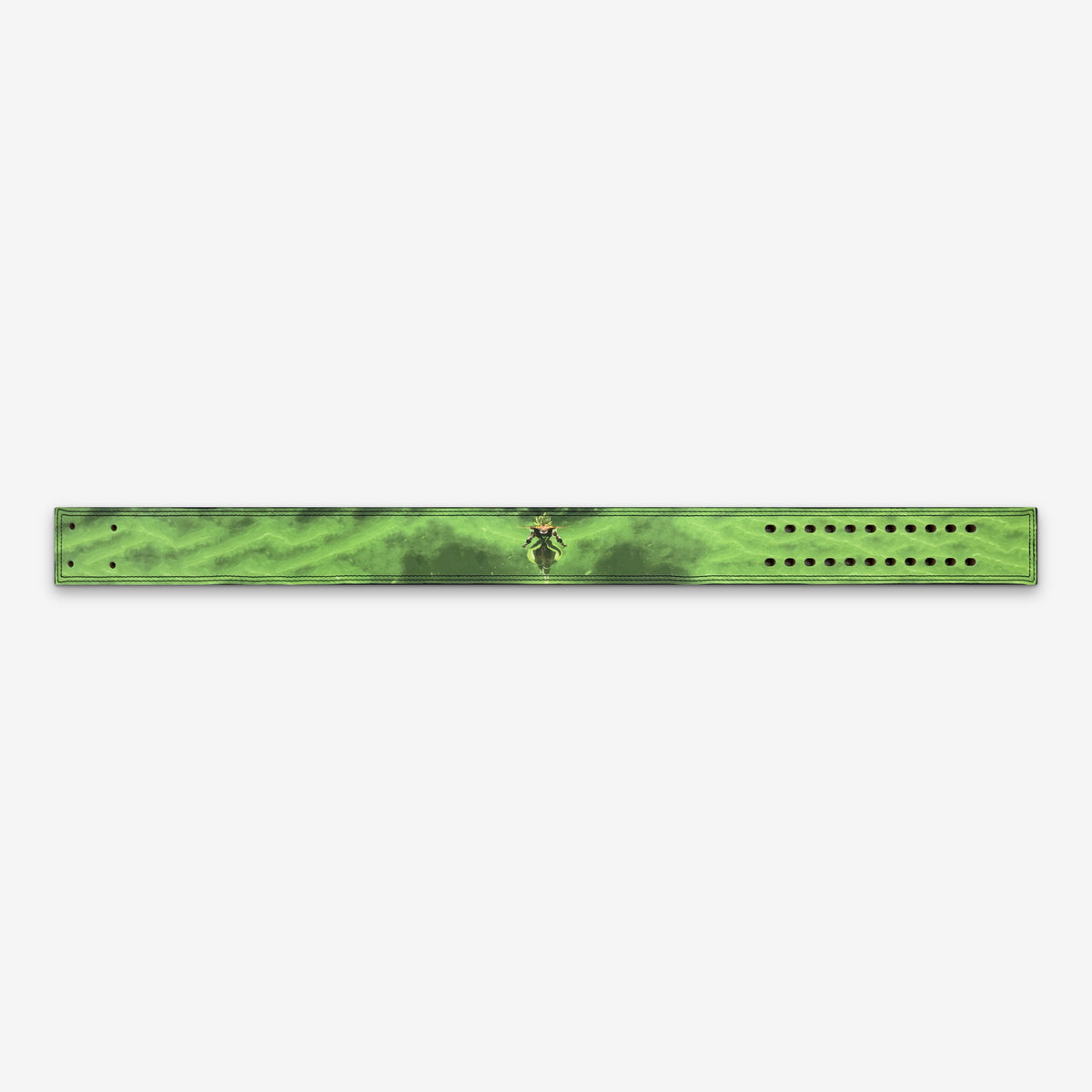Emerald Fury Gym Lever Belt, laid flat