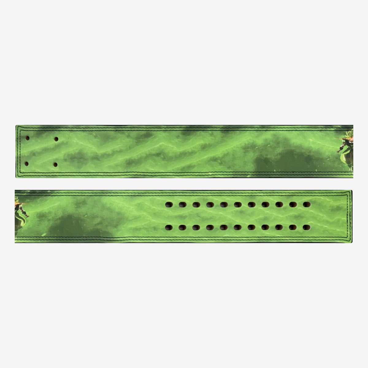 Emerald Fury Gym Lever Belt, artwork detail