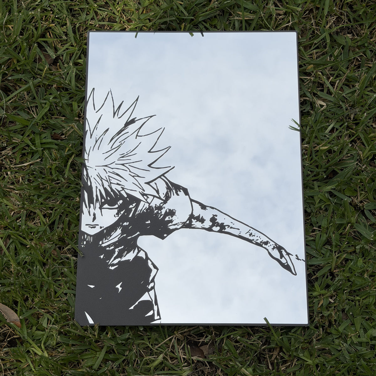 Godspeed Mirror, Hunter x Hunter wall mirror, laid flat