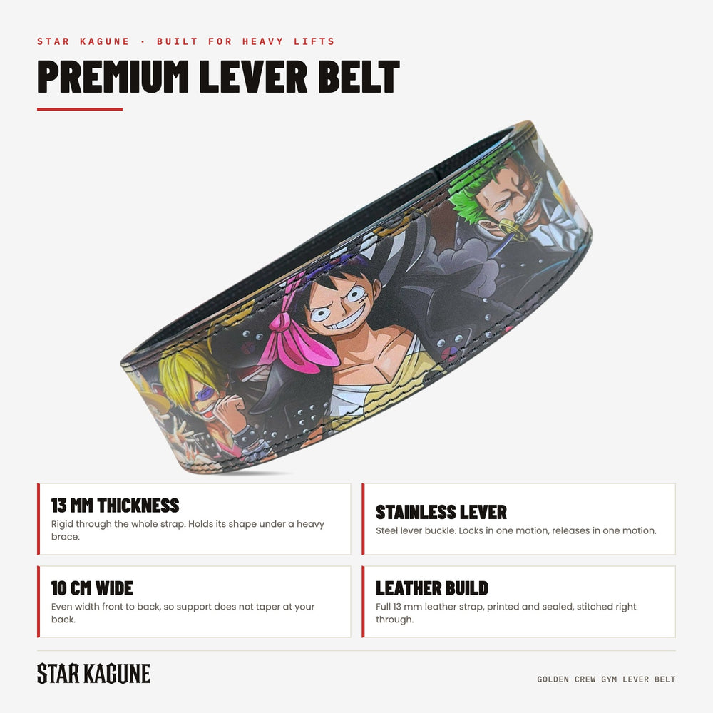 Golden Crew Gym Lever Belt specifications