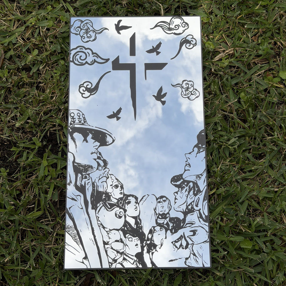 Heaven'S Cross Mirror, JoJo's Bizarre Adventure wall mirror, laid flat
