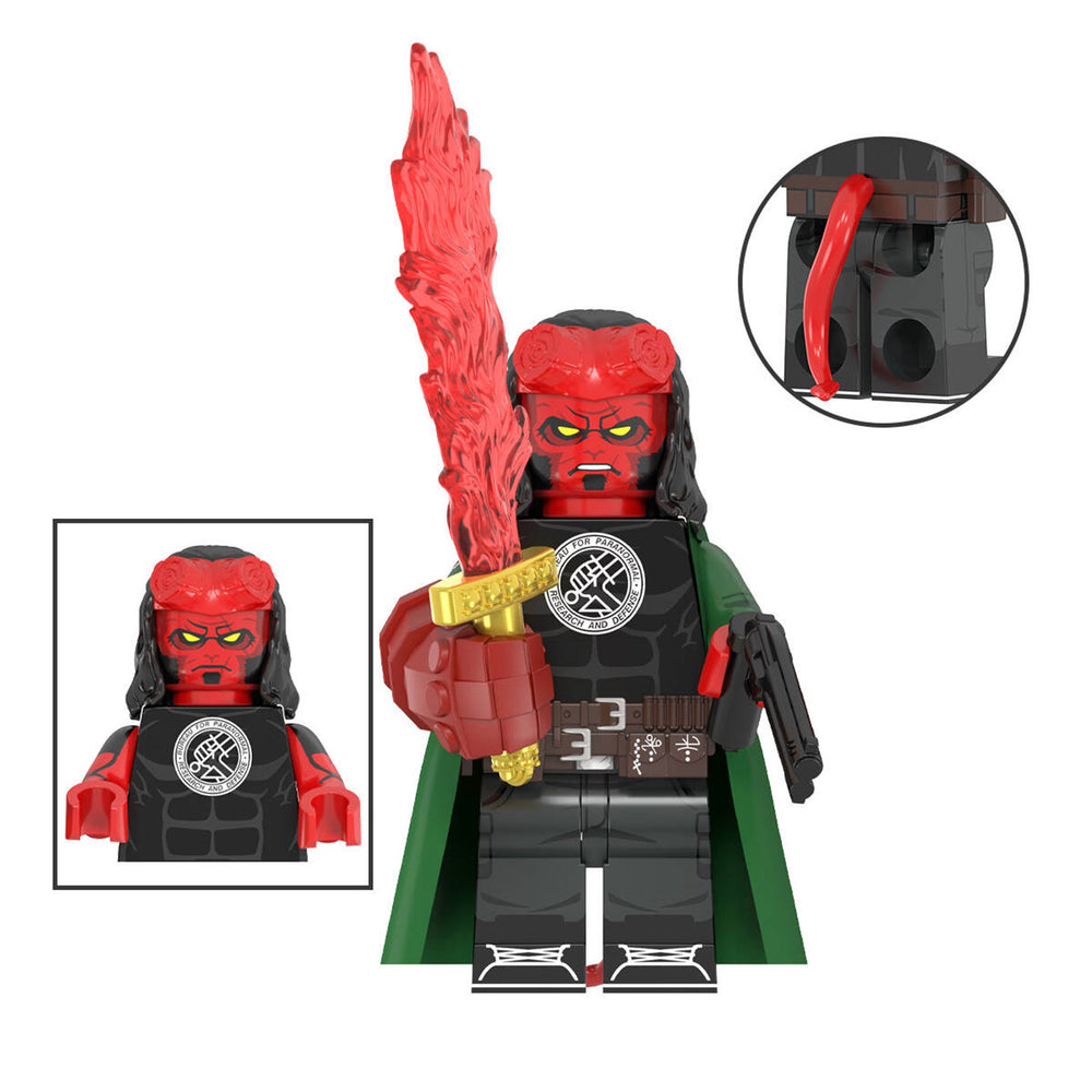 Right Hand mini figure with face and back detail
