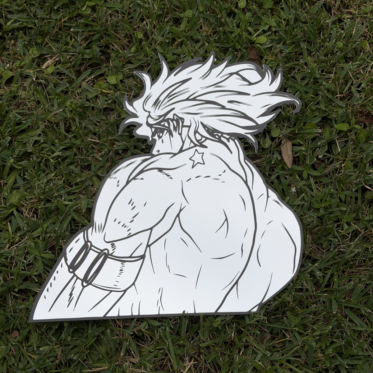 Joestar Birthmark Mirror, JoJo's Bizarre Adventure wall mirror, laid flat