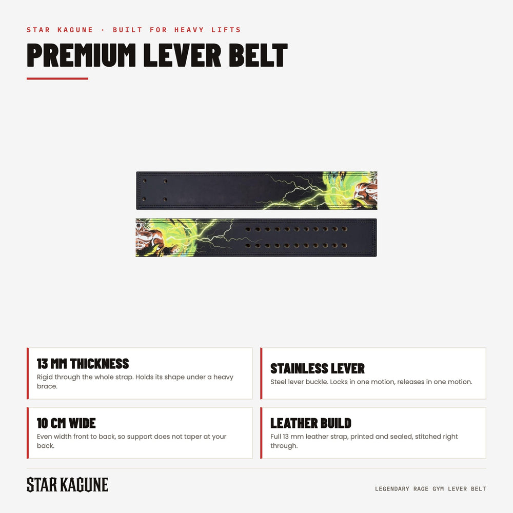 Legendary Rage Gym Lever Belt specifications