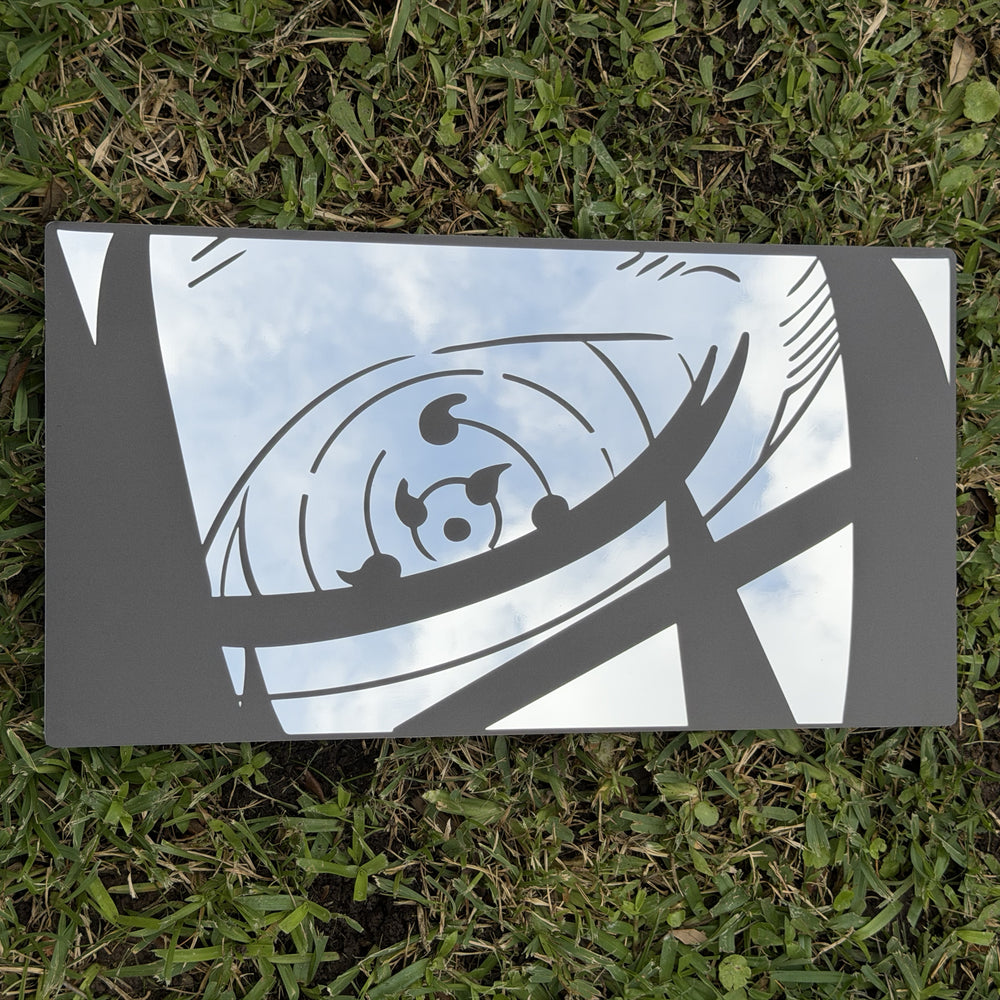 Mangekyo Spiral Mirror, Naruto wall mirror, laid flat